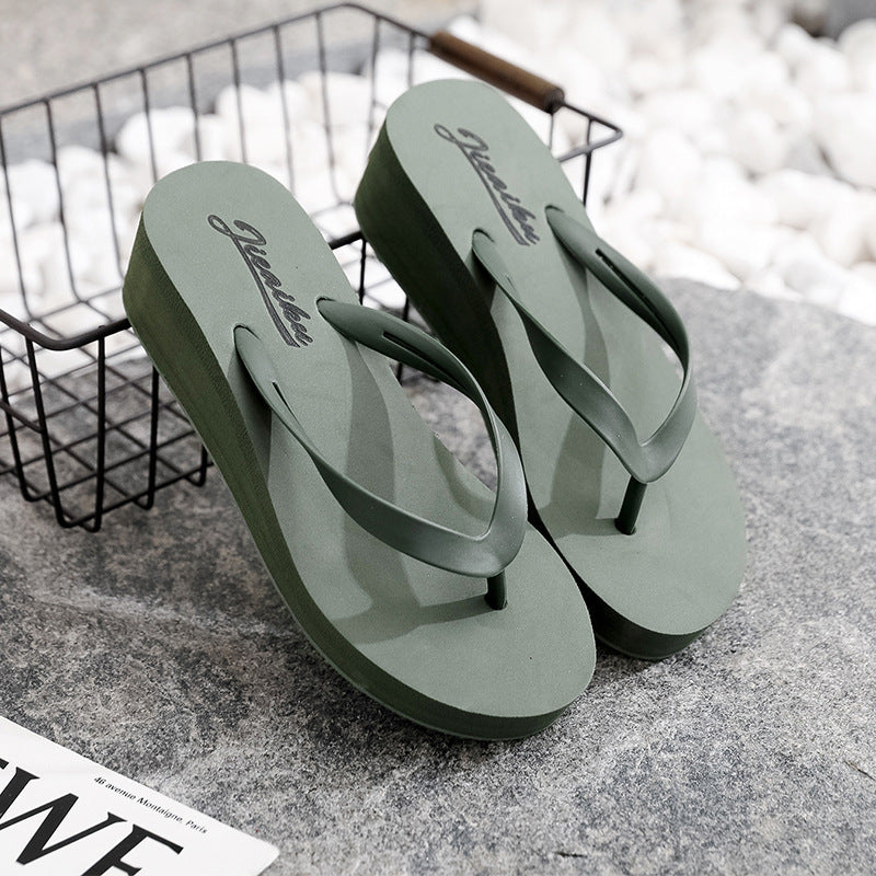 Fashion Personality Summer Wedge Flip-flops Women