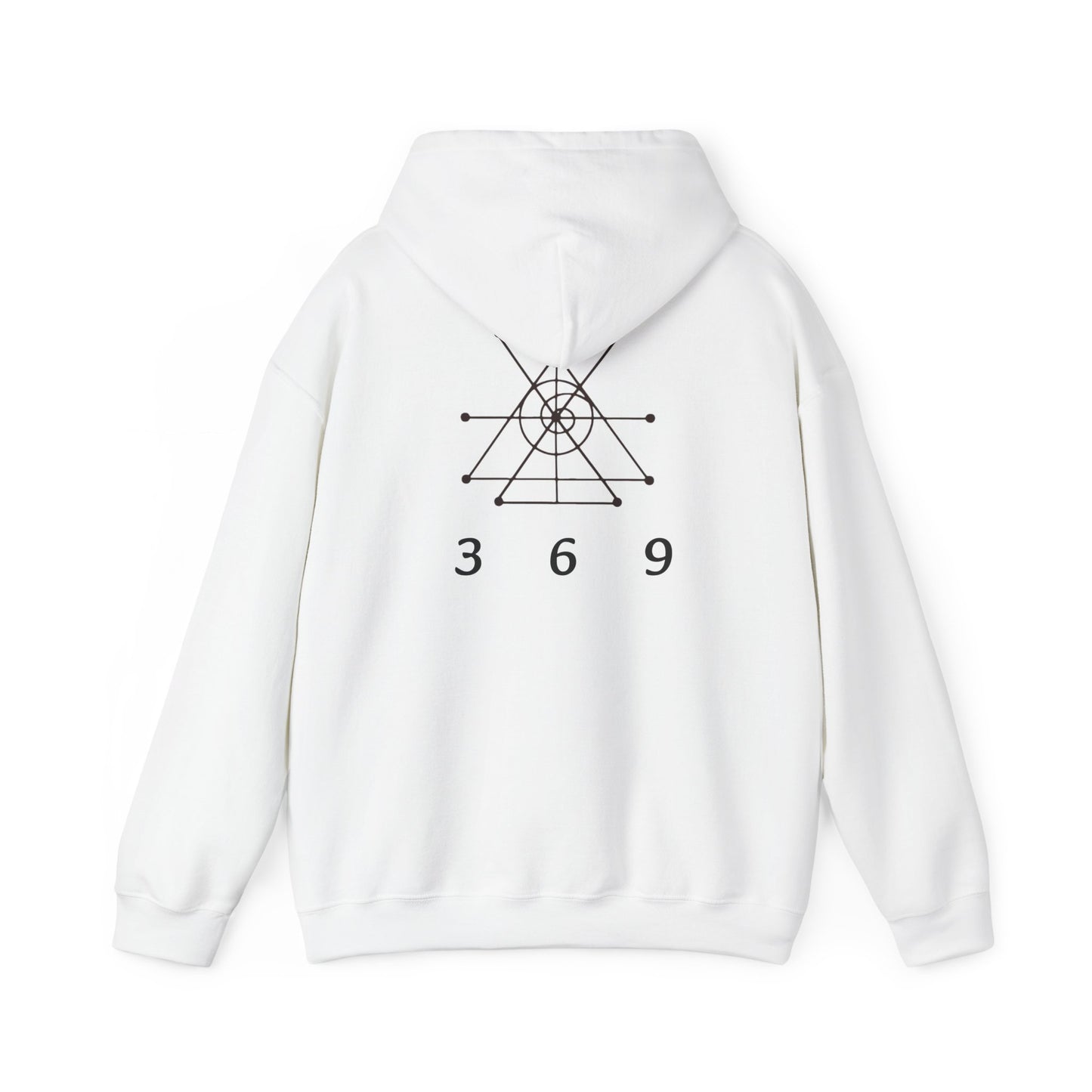 Money attraction power 369 Unisex Heavy Blend™ Hooded Sweatshirt - I Am Strong Enough, Minimalist Design