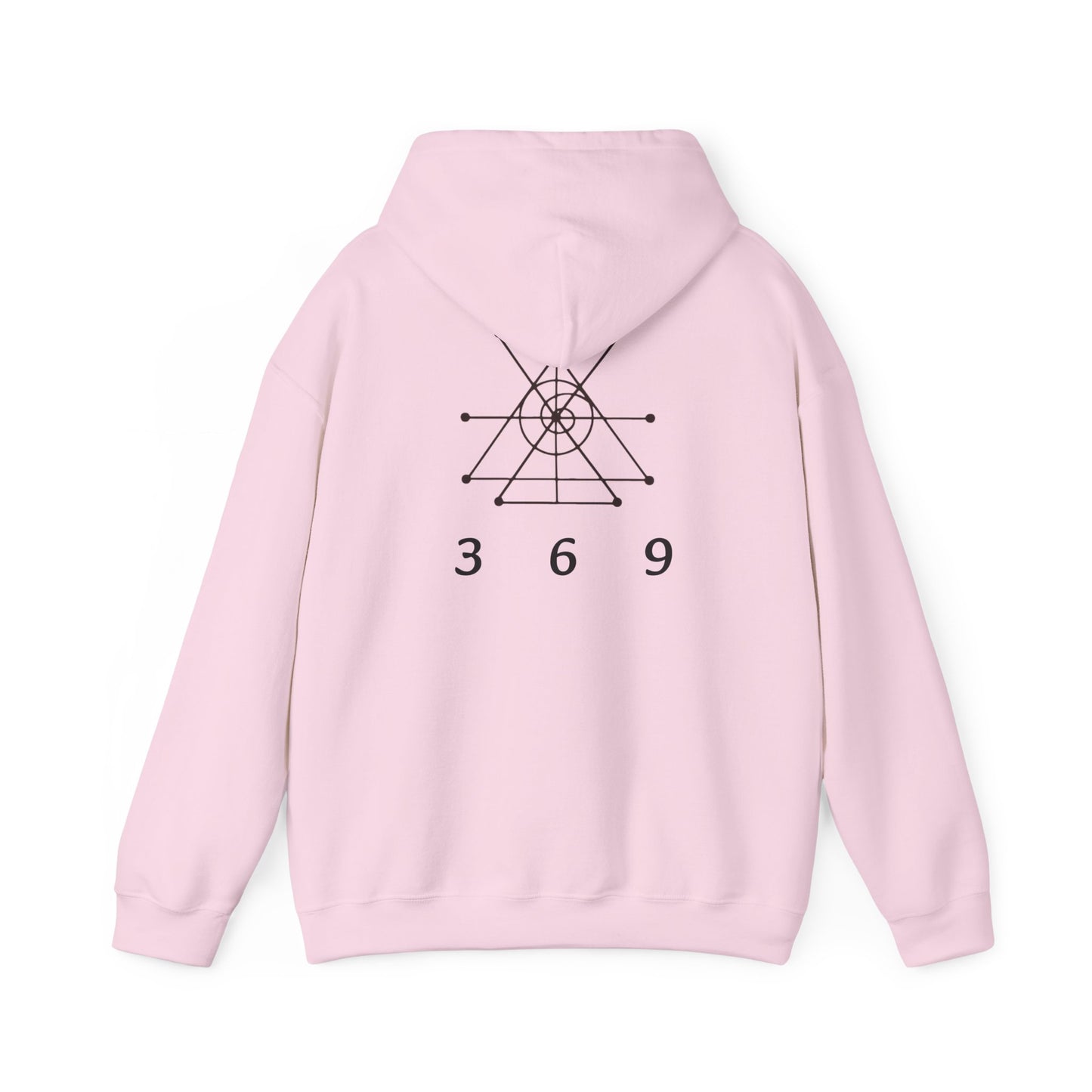 Money attraction power 369 Unisex Heavy Blend™ Hooded Sweatshirt - I Am Strong Enough, Minimalist Design