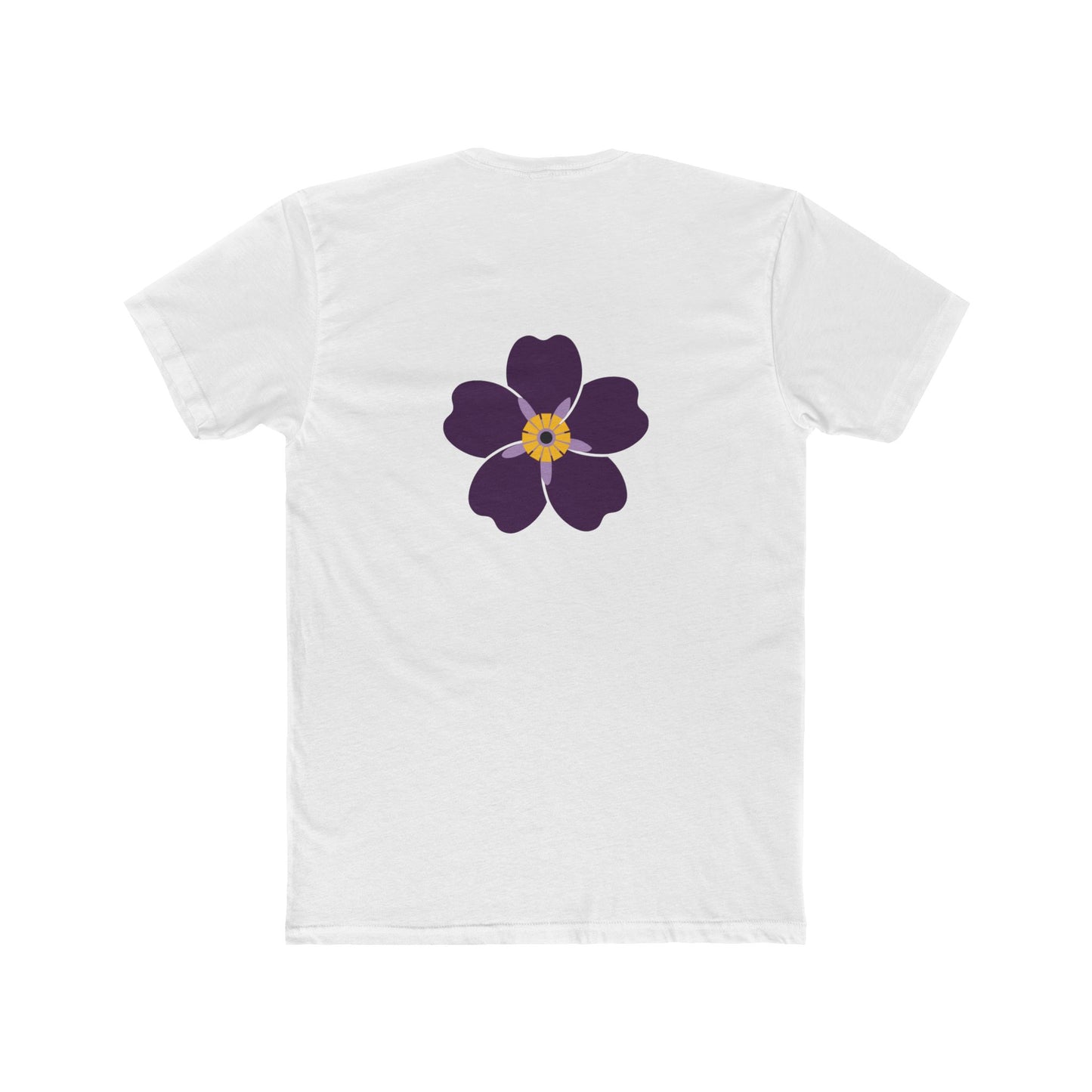 NEVER AGAIN ARMENIAN GENOCIDE Unisex Cotton Crew Tee with '1915 Never Again' Design & Floral Back Print