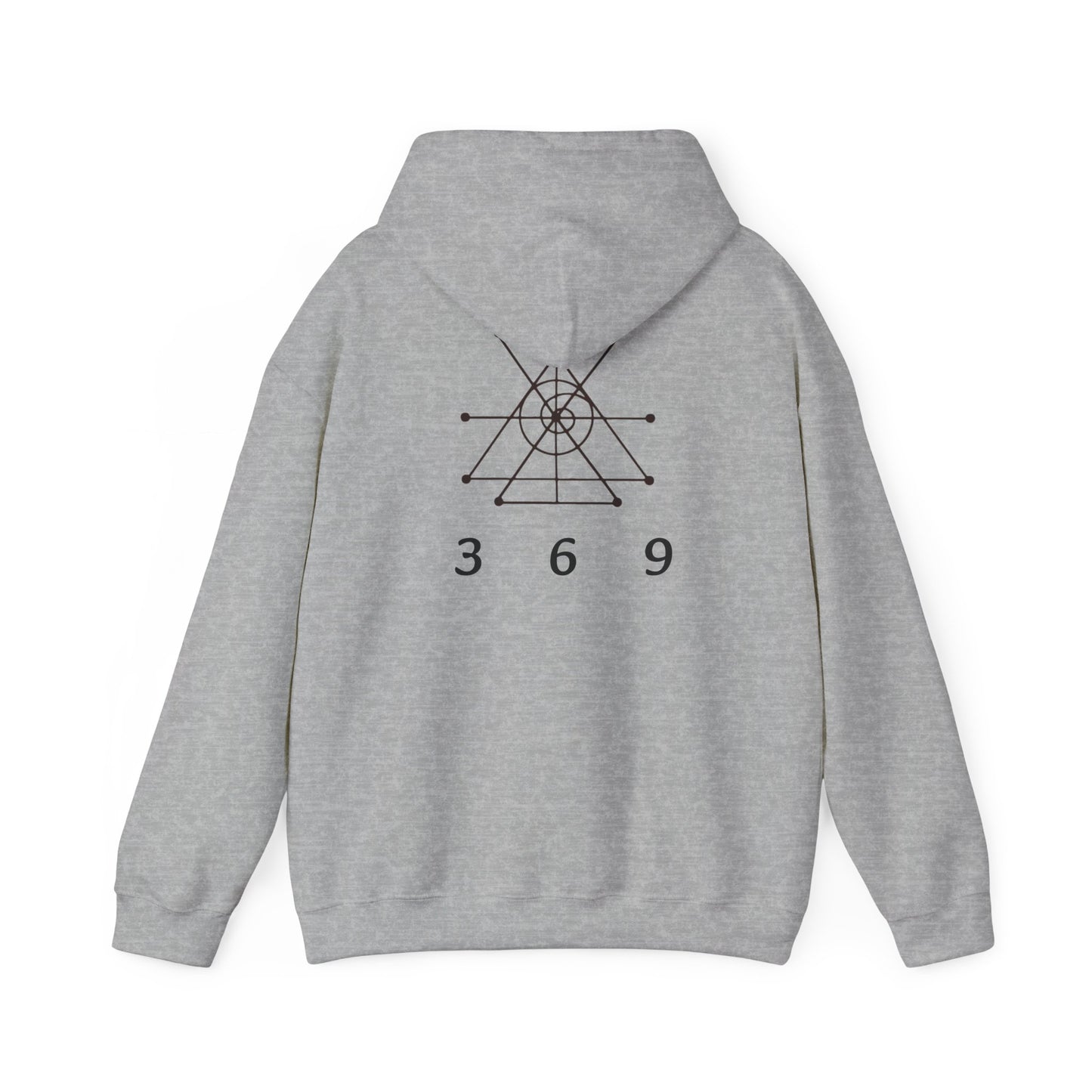 Money attraction power 369 Unisex Heavy Blend™ Hooded Sweatshirt - I Am Strong Enough, Minimalist Design