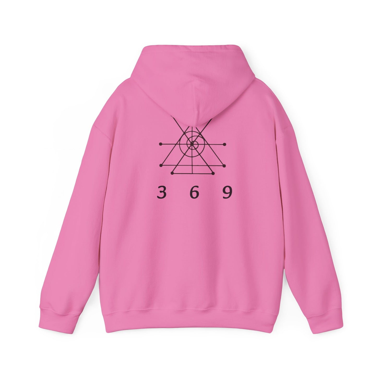 Money attraction power 369 Unisex Heavy Blend™ Hooded Sweatshirt - I Am Strong Enough, Minimalist Design