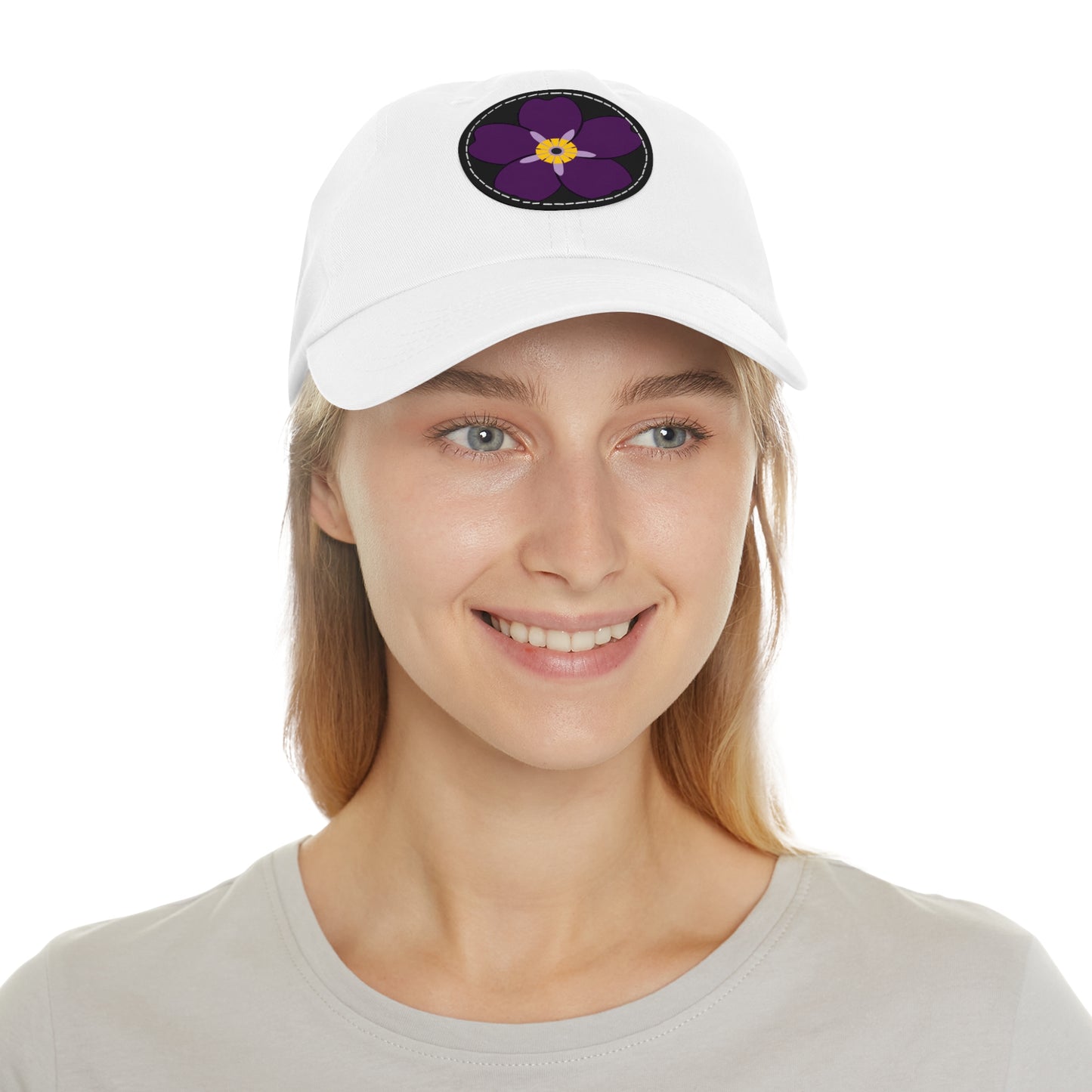 Armenian flower Floral  Hat with Leather Patch – Perfect Summer Accessory never again