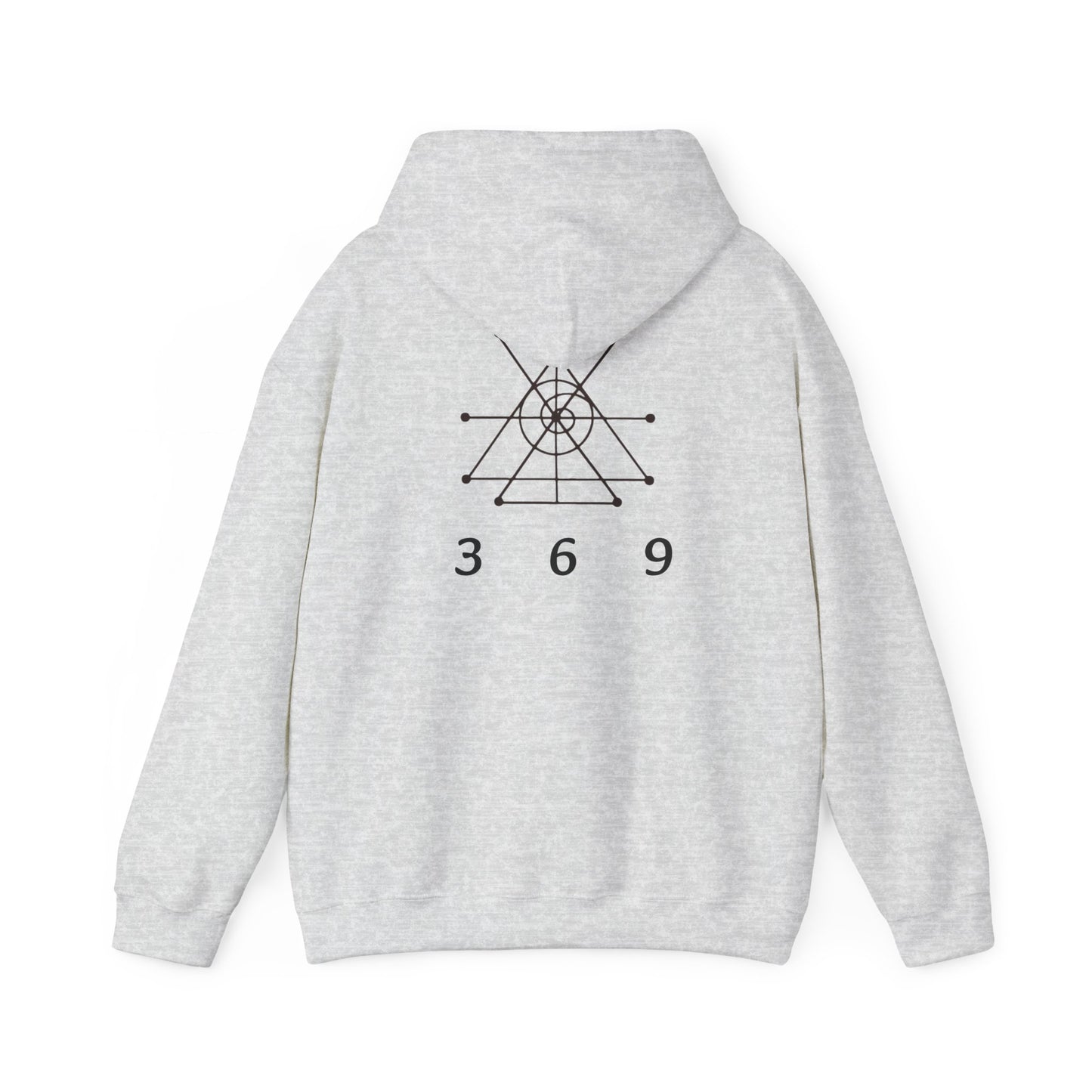 Money attraction power 369 Unisex Heavy Blend™ Hooded Sweatshirt - I Am Strong Enough, Minimalist Design