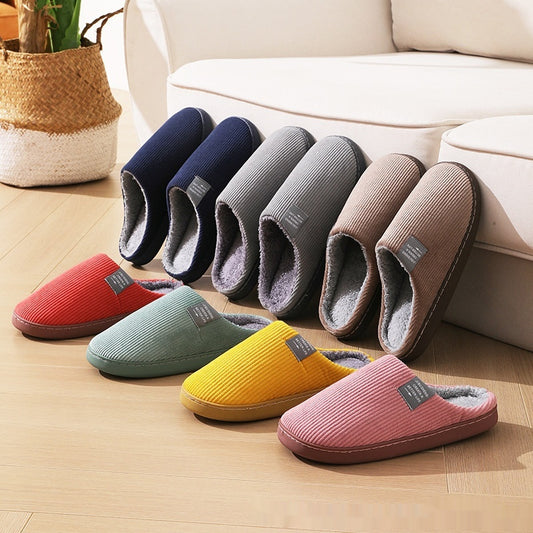 Home Indoor Wear-resistant Non Slip Cotton Slippers