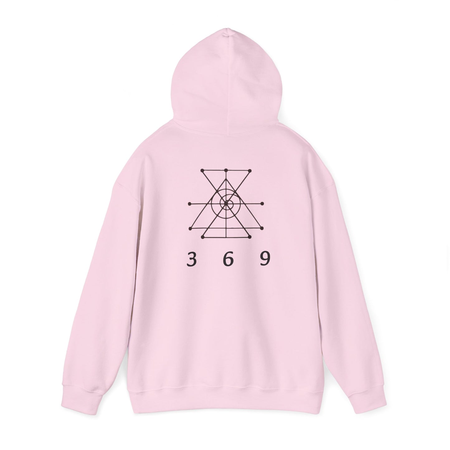 Money attraction power 369 Unisex Heavy Blend™ Hooded Sweatshirt - I Am Strong Enough, Minimalist Design