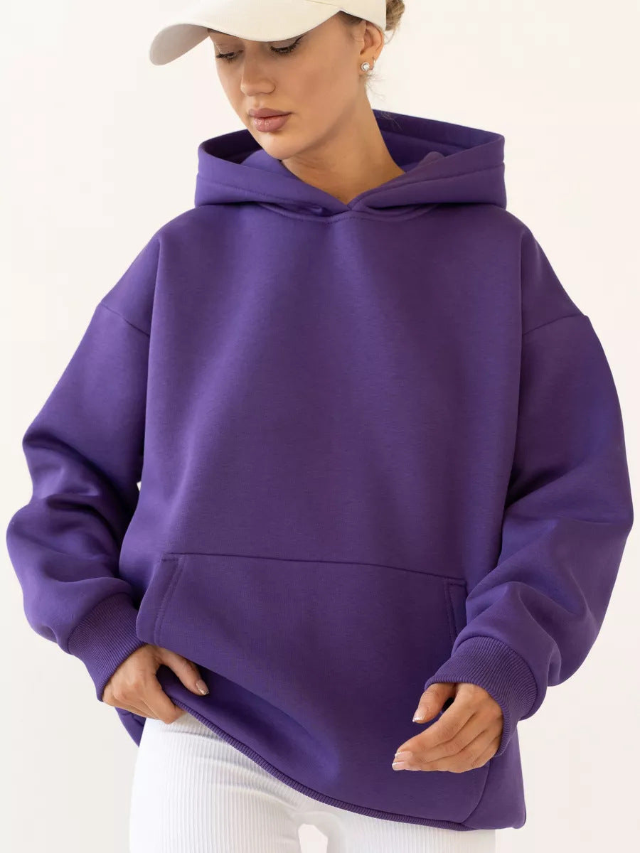 Women's Long-sleeved Hooded Sweater