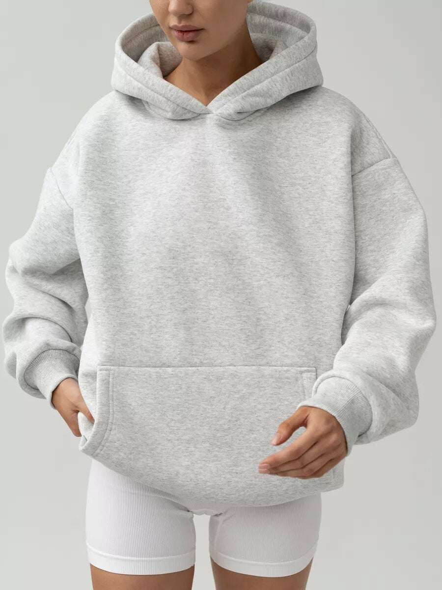 Women's Long-sleeved Hooded Sweater