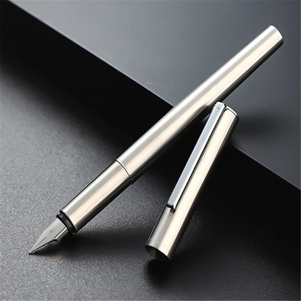 Jinhao Fountain Pen All-steel Extremely Black Metal Adult Office Gift Student Teacher