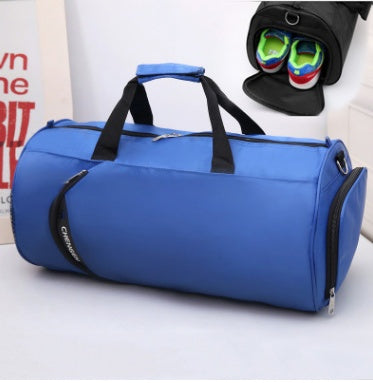 Fitness bag men's sports bag basketball training bag football bag portable travel bag cylinder bag shoulder bag waterproof