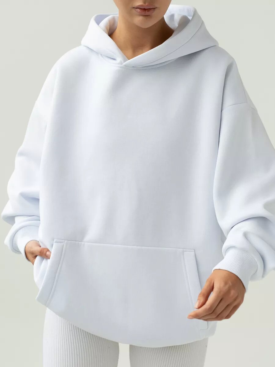 Women's Long-sleeved Hooded Sweater