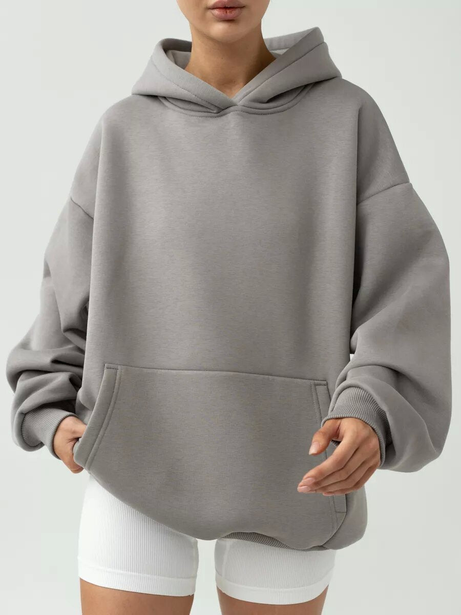 Women's Long-sleeved Hooded Sweater