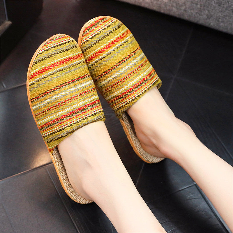 Home Linen Slippers Printed Cute Fashion