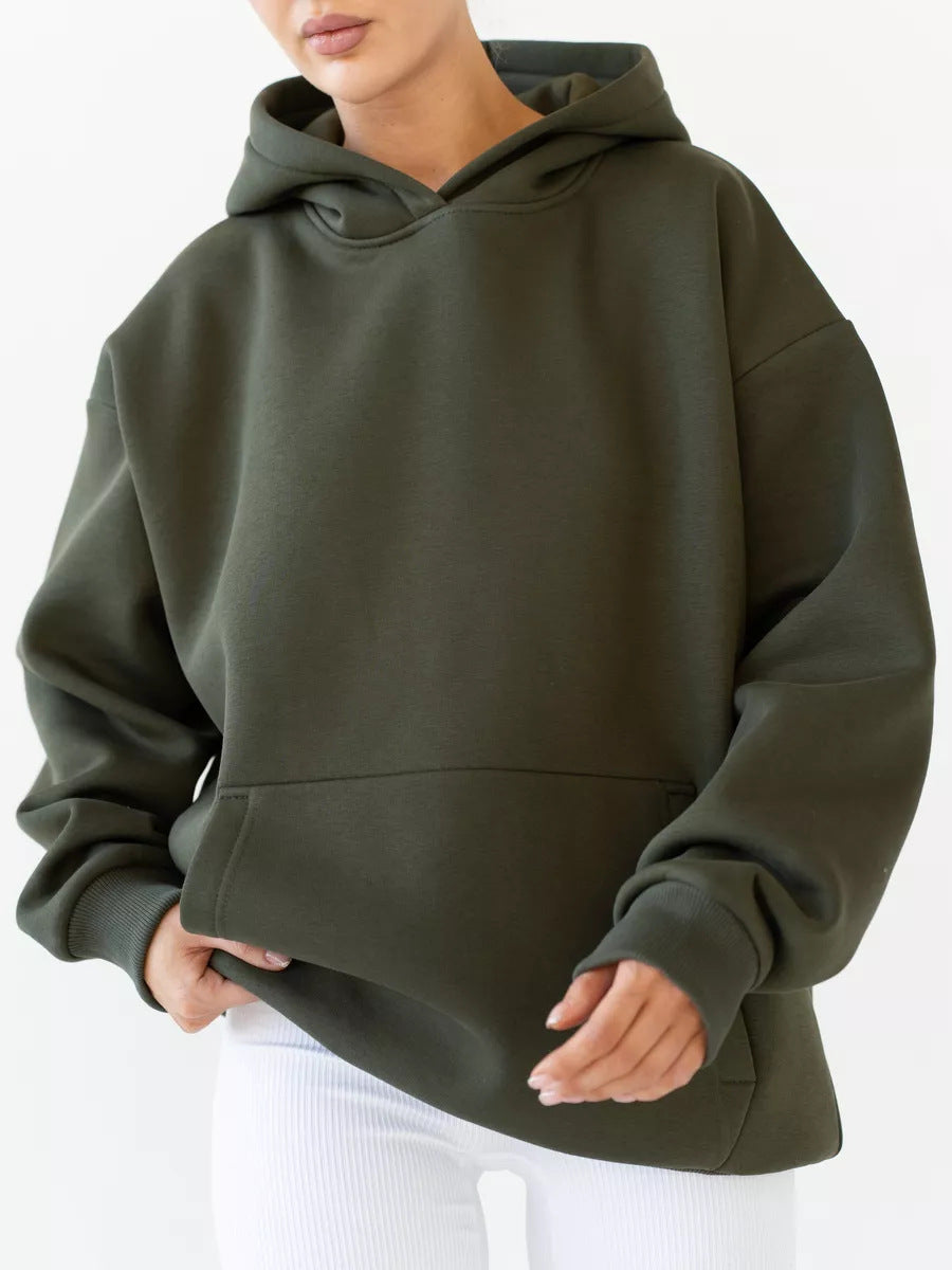 Women's Long-sleeved Hooded Sweater