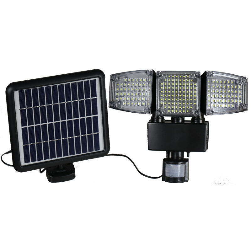 Solar garden light 188LED three head light