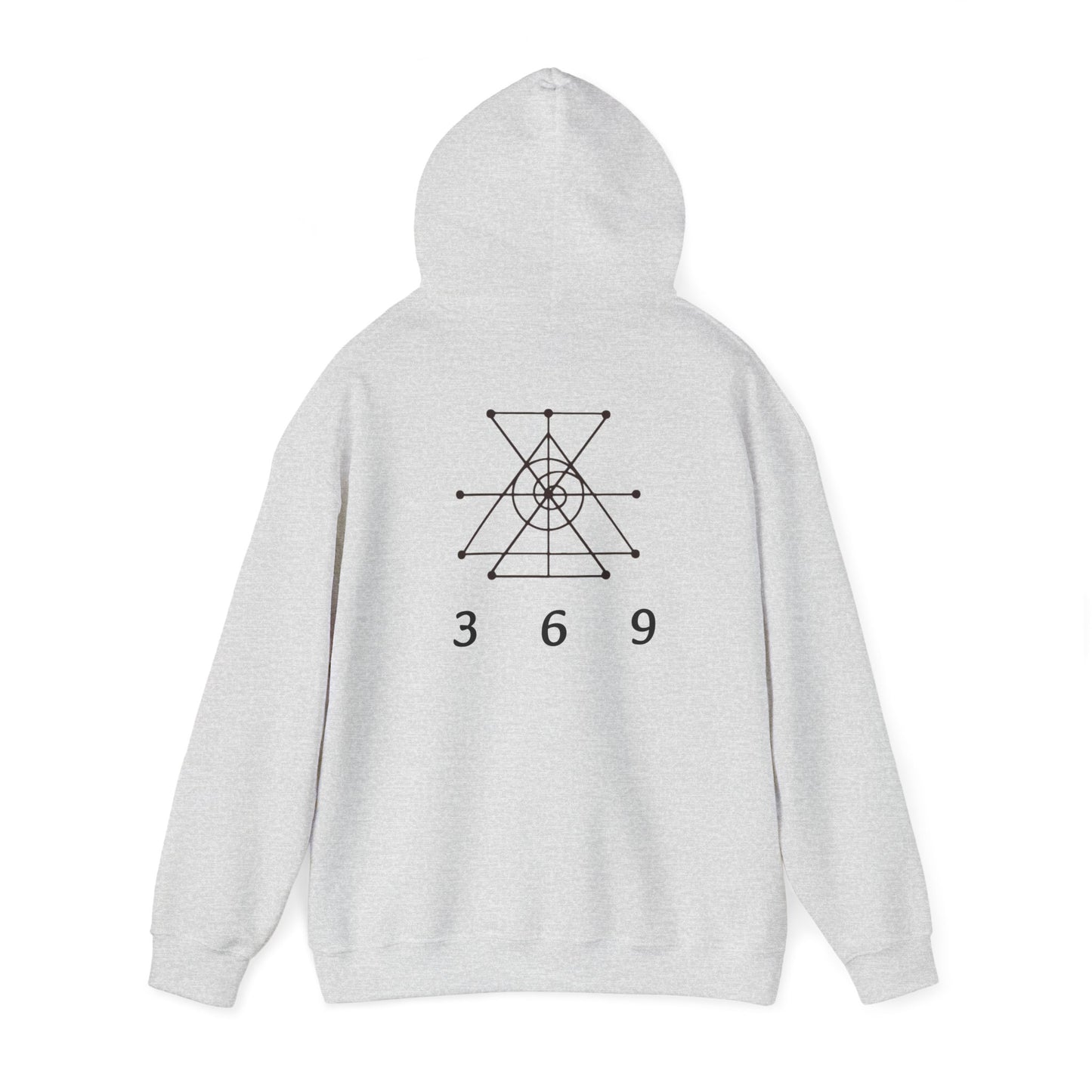 Money attraction power 369 Unisex Heavy Blend™ Hooded Sweatshirt - I Am Strong Enough, Minimalist Design