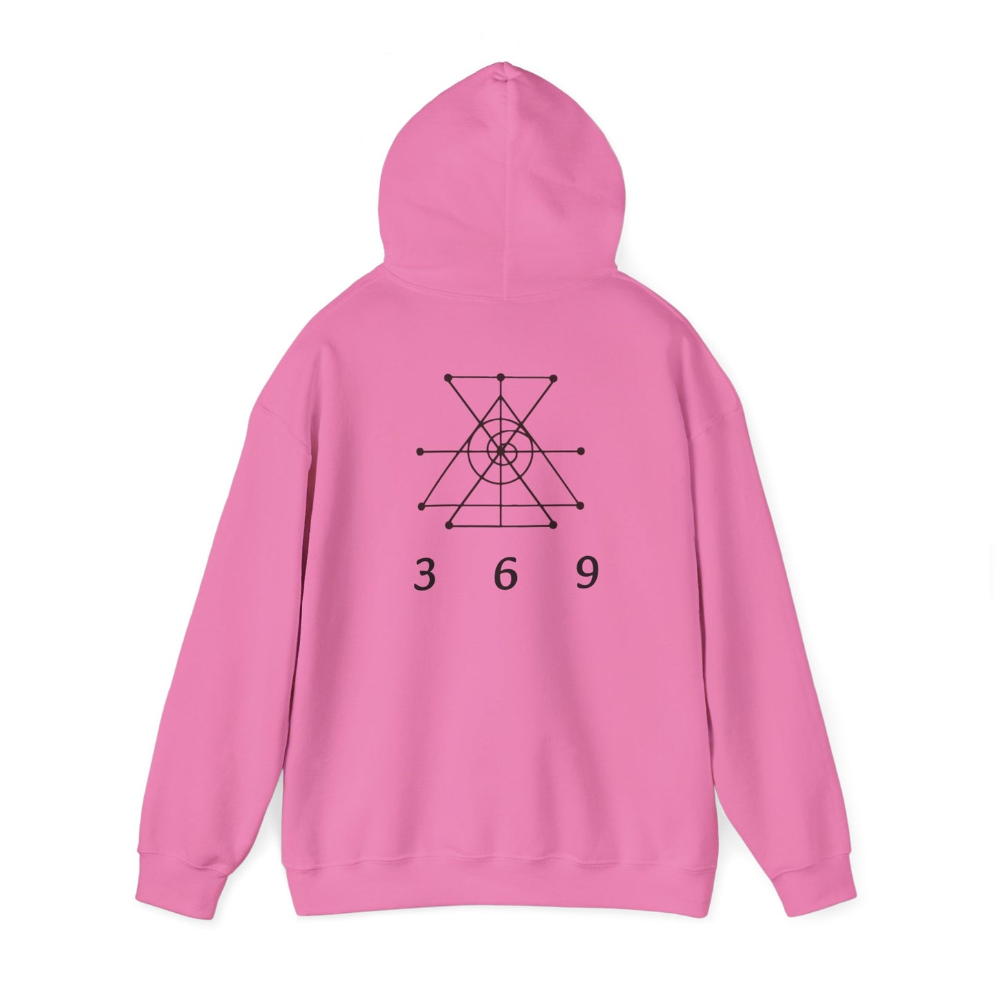 Money attraction power 369 Unisex Heavy Blend™ Hooded Sweatshirt - I Am Strong Enough, Minimalist Design