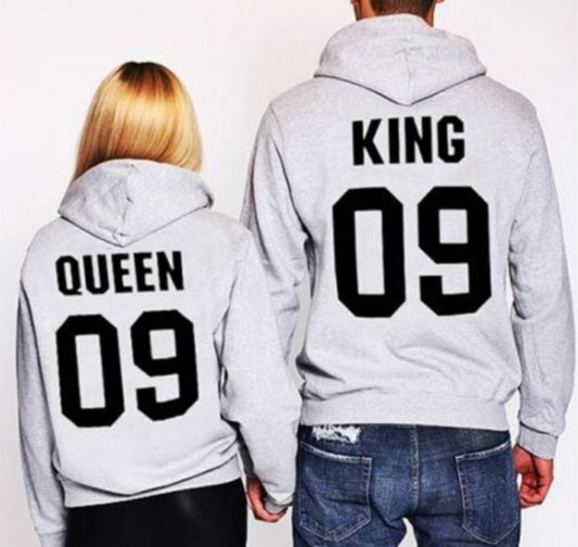 QUEEN 09-KING 09 Hooded Sweater Couple