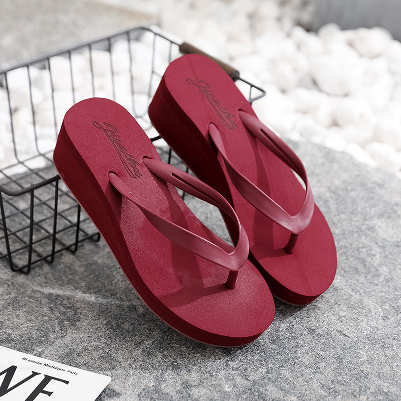 Fashion Personality Summer Wedge Flip-flops Women