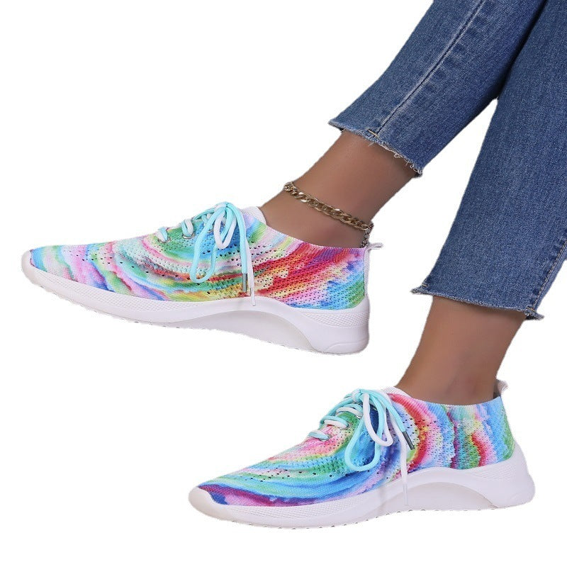 Sports Shoes Graffiti Colorful Women