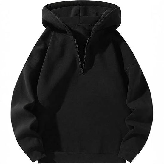 American Casual Zipper Hoodie Loose Sports Sweater