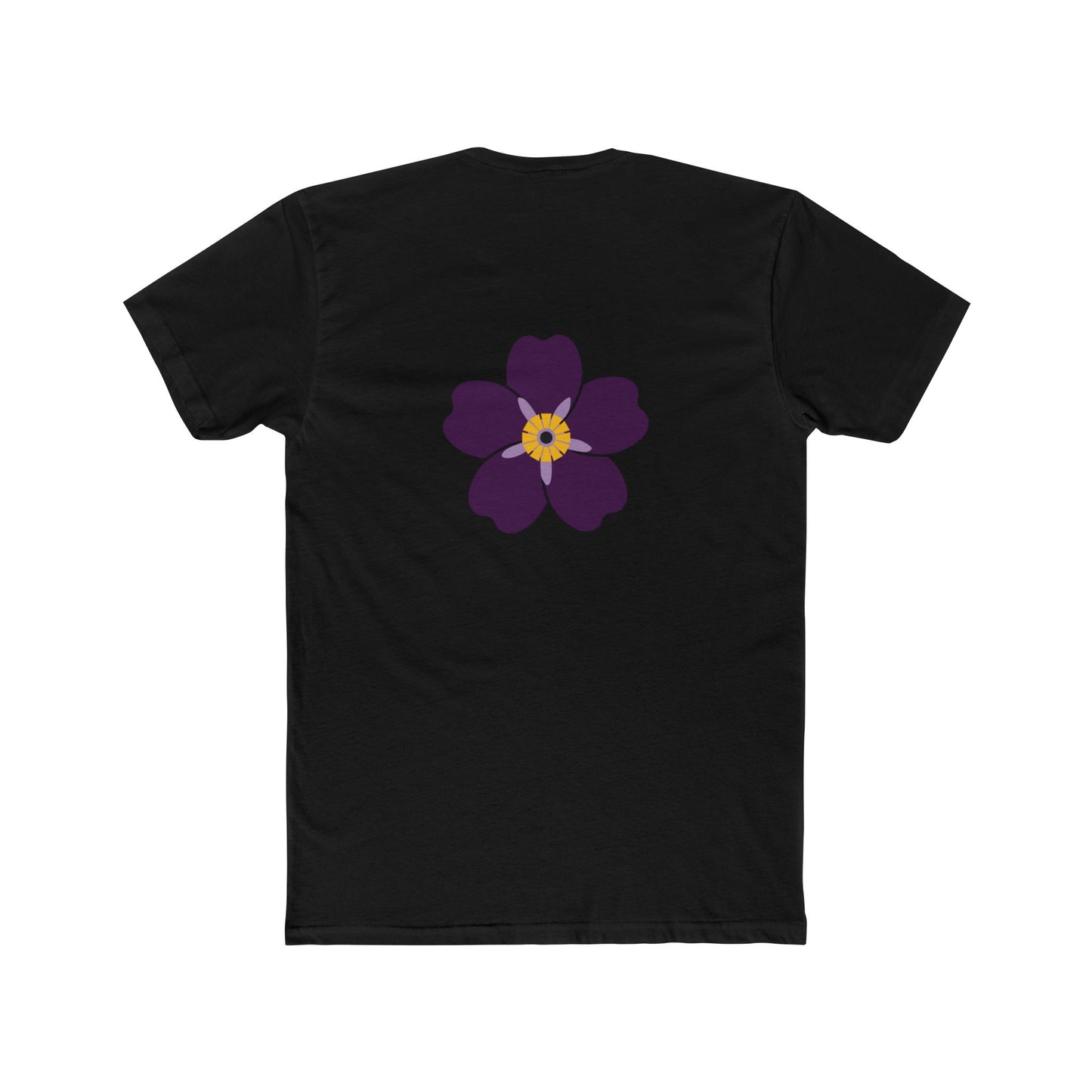 NEVER AGAIN ARMENIAN GENOCIDE Unisex Cotton Crew Tee with '1915 Never Again' Design & Floral Back Print