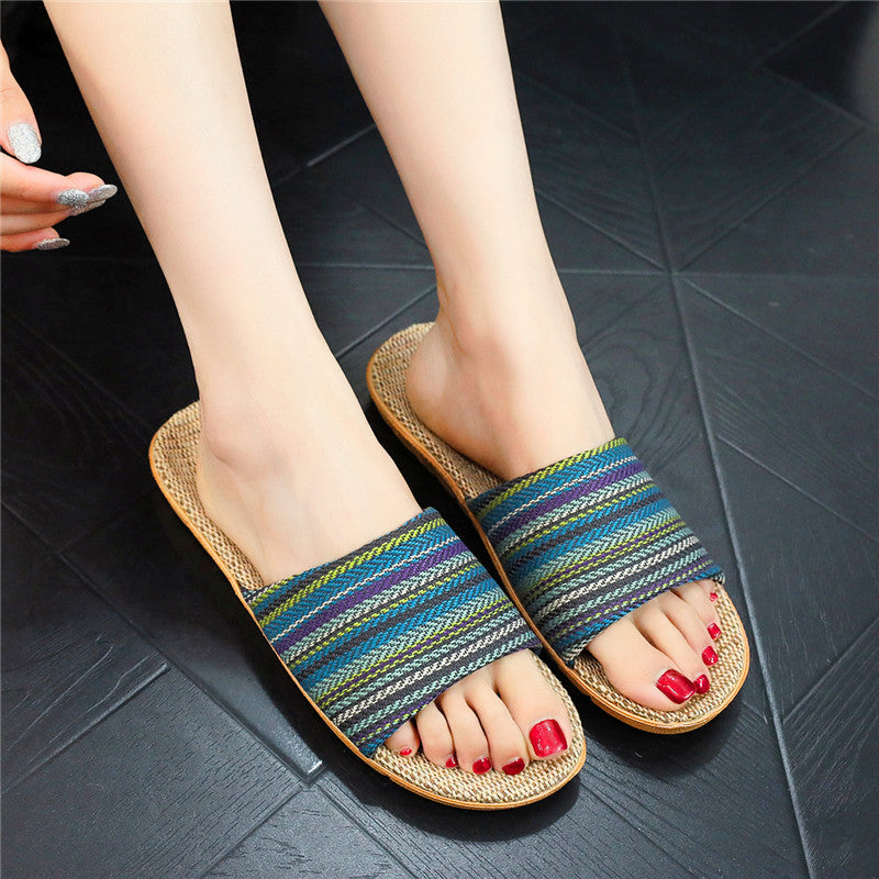 Home Linen Slippers Printed Cute Fashion