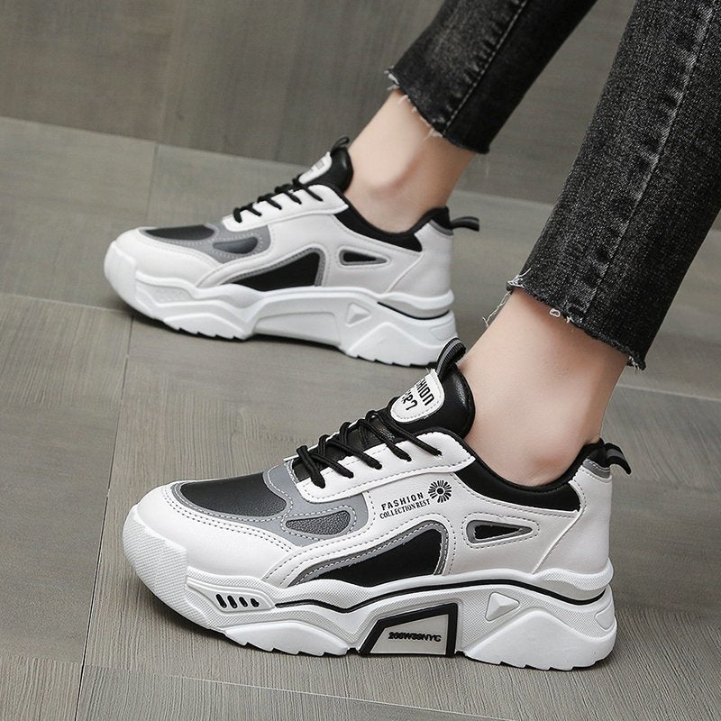 Women's Casual Running Sneakers Student Trendy White Shoes