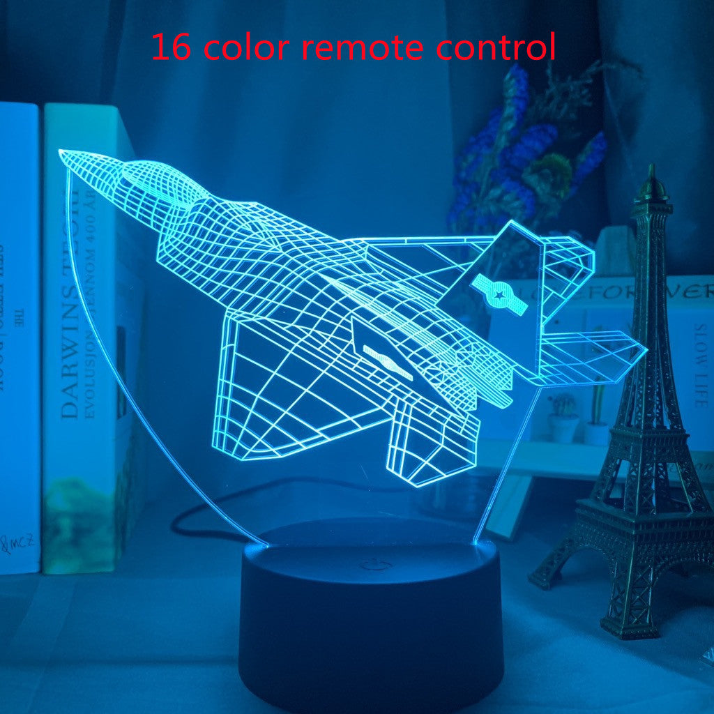 Custom 3d Lamp Airplane Hologram Baby Night Light Cool Name Customization Nightlight for Child Bedroom Decor 3d Led Night Light