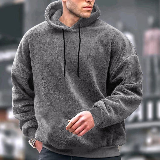 Men's Casual Plus Size Hooded Sweater