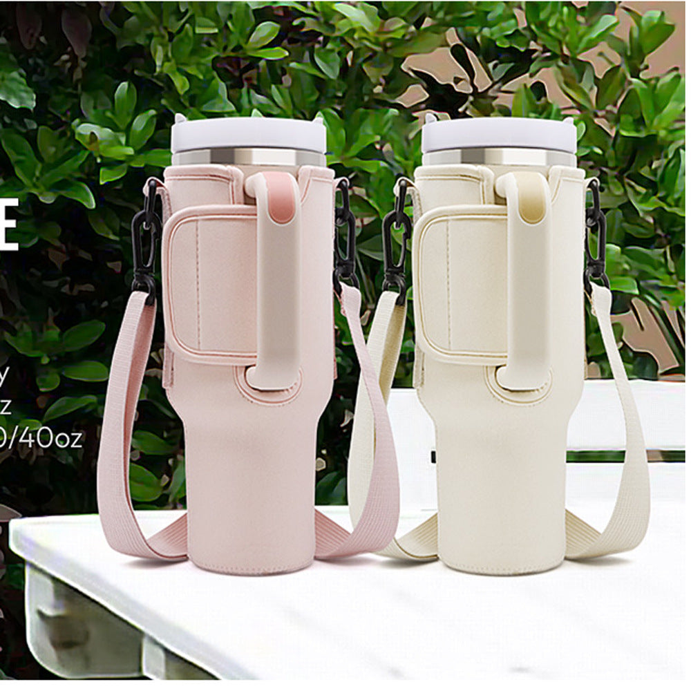 Handle Mug Ice Cream Cup Cover Outdoor Portable