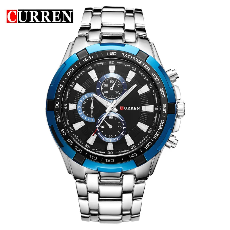 New CURREN Luxury Brand Watches Men Quartz Fashion Casual Male Sports Watch Full Steel Military Watches Relogio Masculino