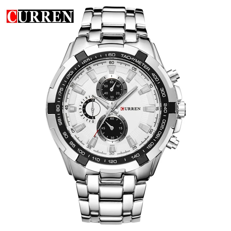 New CURREN Luxury Brand Watches Men Quartz Fashion Casual Male Sports Watch Full Steel Military Watches Relogio Masculino