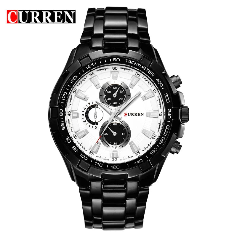 New Curren Luxury Brand Watches Men Quartz Fashion Casual Male Sports Watch Full Steel Military Watches Relogio Masculino