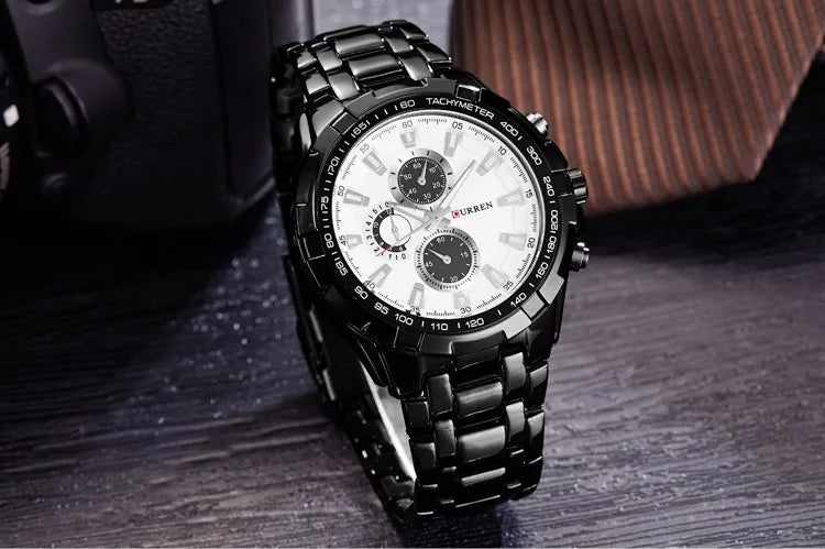 New CURREN Luxury Brand Watches Men Quartz Fashion Casual Male Sports Watch Full Steel Military Watches Relogio Masculino