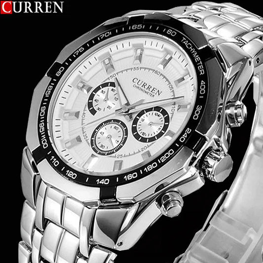 New CURREN Watches Men Top Luxury Brand Hot Design Military Sports Wrist watches Men Digital Quartz Men Full Steel Watch