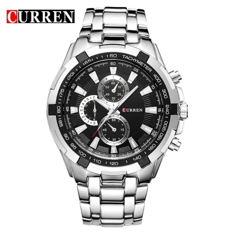 New CURREN Luxury Brand Watches Men Quartz Fashion Casual Male Sports Watch Full Steel Military Watches Relogio Masculino