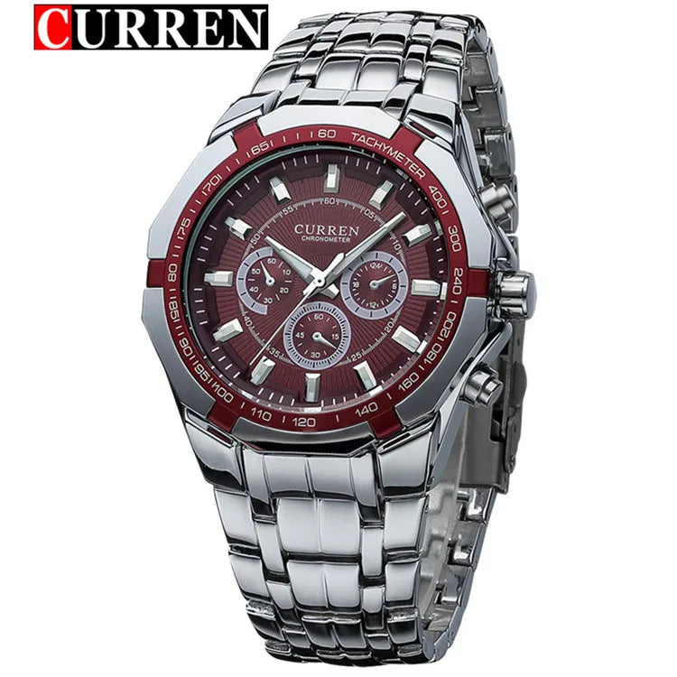 New CURREN Watches Men Top Luxury Brand Hot Design Military Sports Wrist watches Men Digital Quartz Men Full Steel Watch