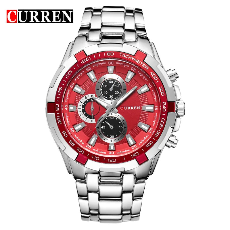 New CURREN Luxury Brand Watches Men Quartz Fashion Casual Male Sports Watch Full Steel Military Watches Relogio Masculino