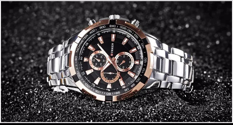 New CURREN Luxury Brand Watches Men Quartz Fashion Casual Male Sports Watch Full Steel Military Watches Relogio Masculino