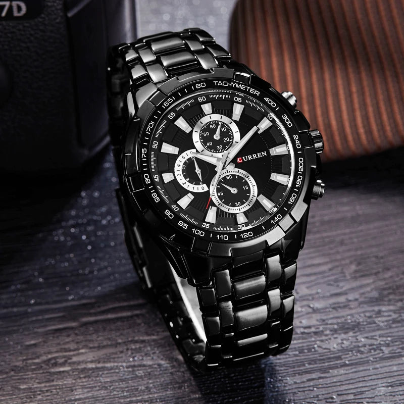 New CURREN Luxury Brand Watches Men Quartz Fashion Casual Male Sports Watch Full Steel Military Watches Relogio Masculino