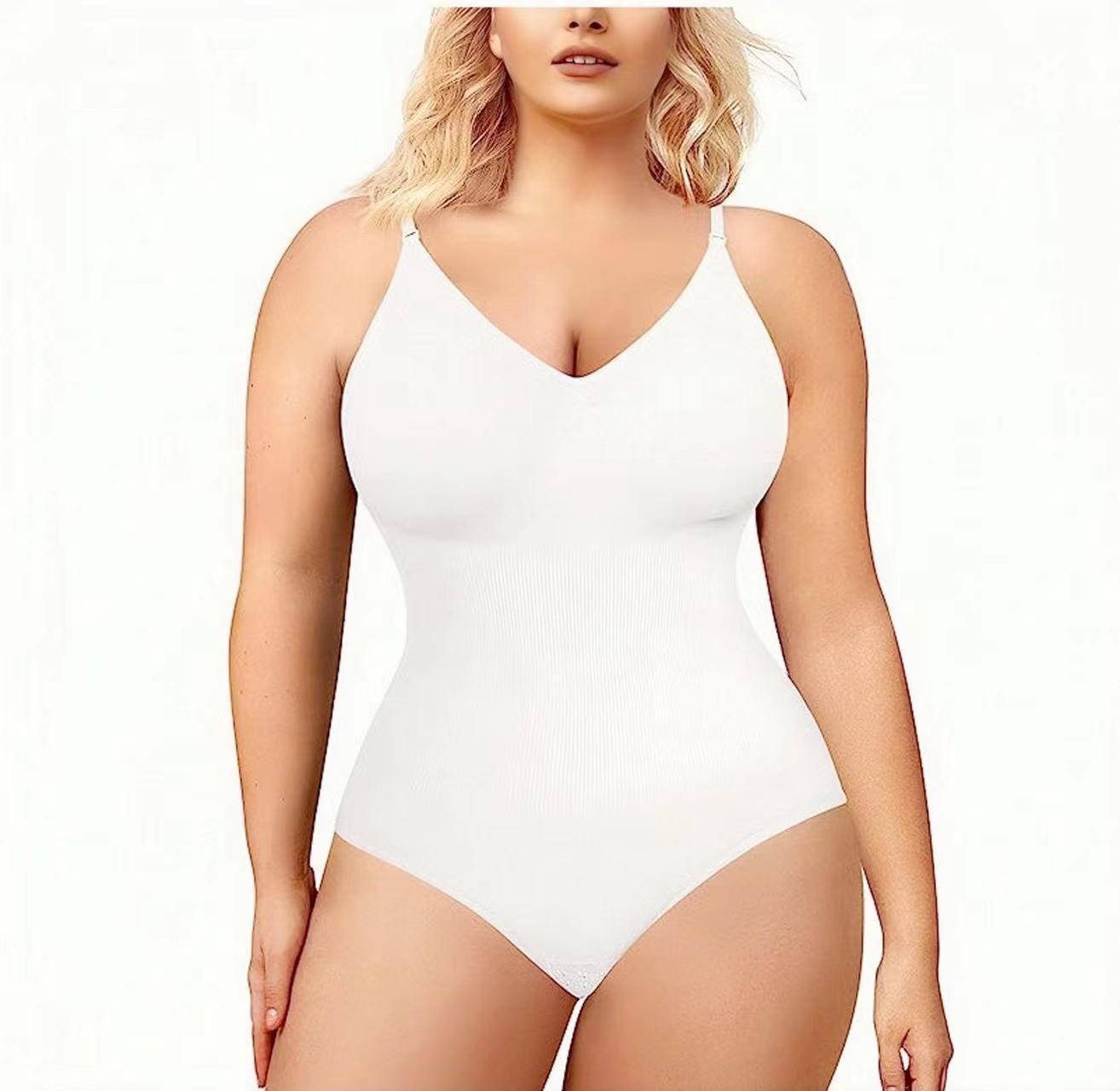 Plus Size Postpartum Hip Lifting Seamless Shapewear Women's Bodysuit