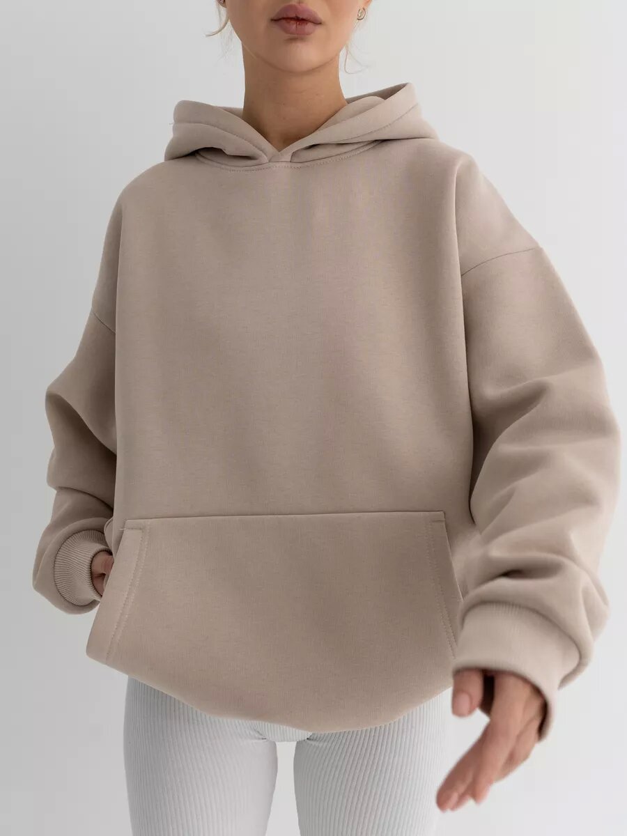 Women's Long-sleeved Hooded Sweater